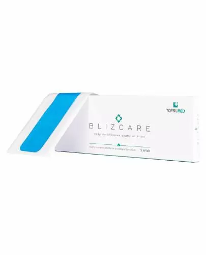 Blizcare medyczny silikonowy plaster na blizny 25 cm x 5 cm 5 sztuk zdjęcie