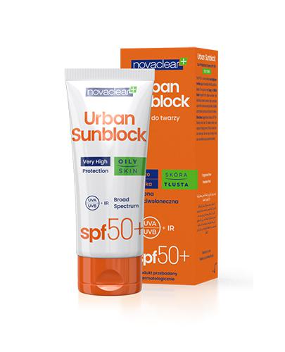 Novaclear Urban Sunblock Krem ochronny do skóry tłustej SPF 50+, 40 ml, cena, opinie, wskazania zdjęcie
