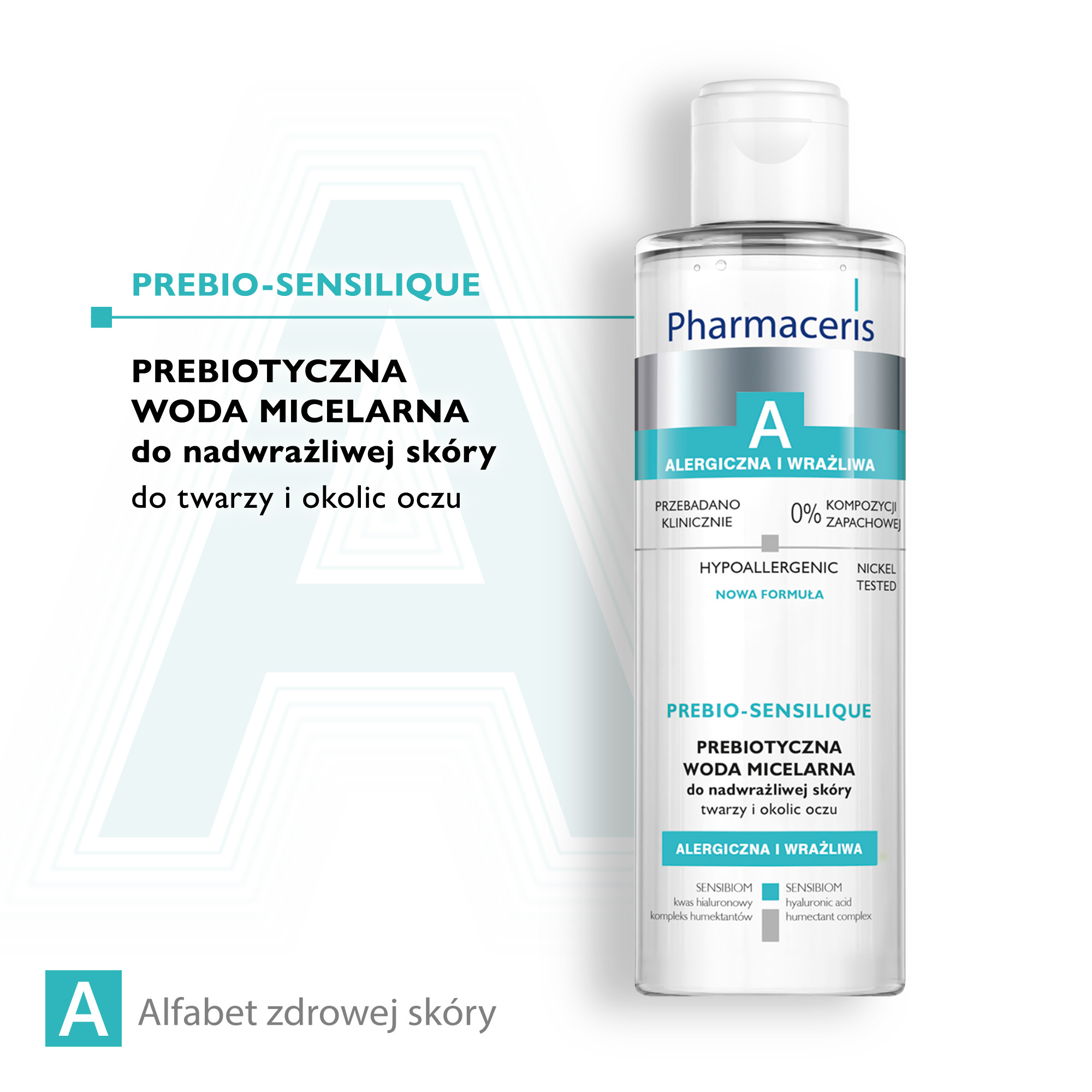 PHARMACERIS A PREBIO-SENSILIQUE Prebiotyczny płyn micelarny, 200 ml 