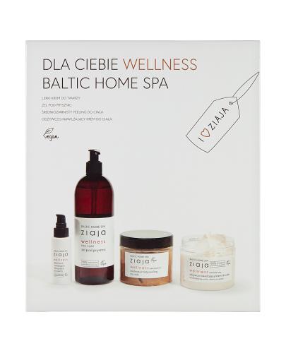 Ziaja Baltic Home Spa Wellness Zestaw Krem do twarzy, 50 ml + Żel pod prysznic, 500 ml + Peeling średnioziarnisty do ciała, 300 ml + Krem odżywczo - nawilżający, 300 ml, cena, opinie, wskazania zdjęcie