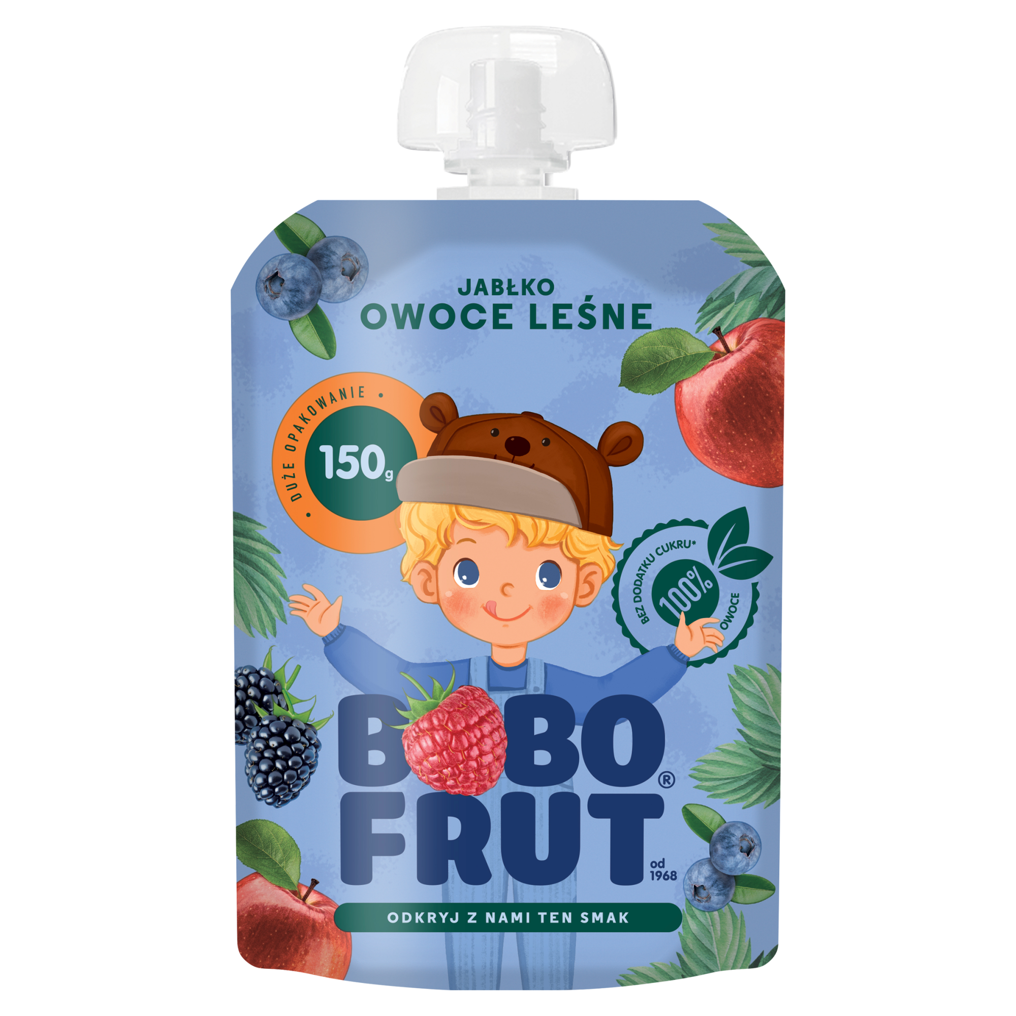 Bobo Frut Mus jabłko, owoce leśne - 150 g - cena, opinie, właściwości zdjęcie