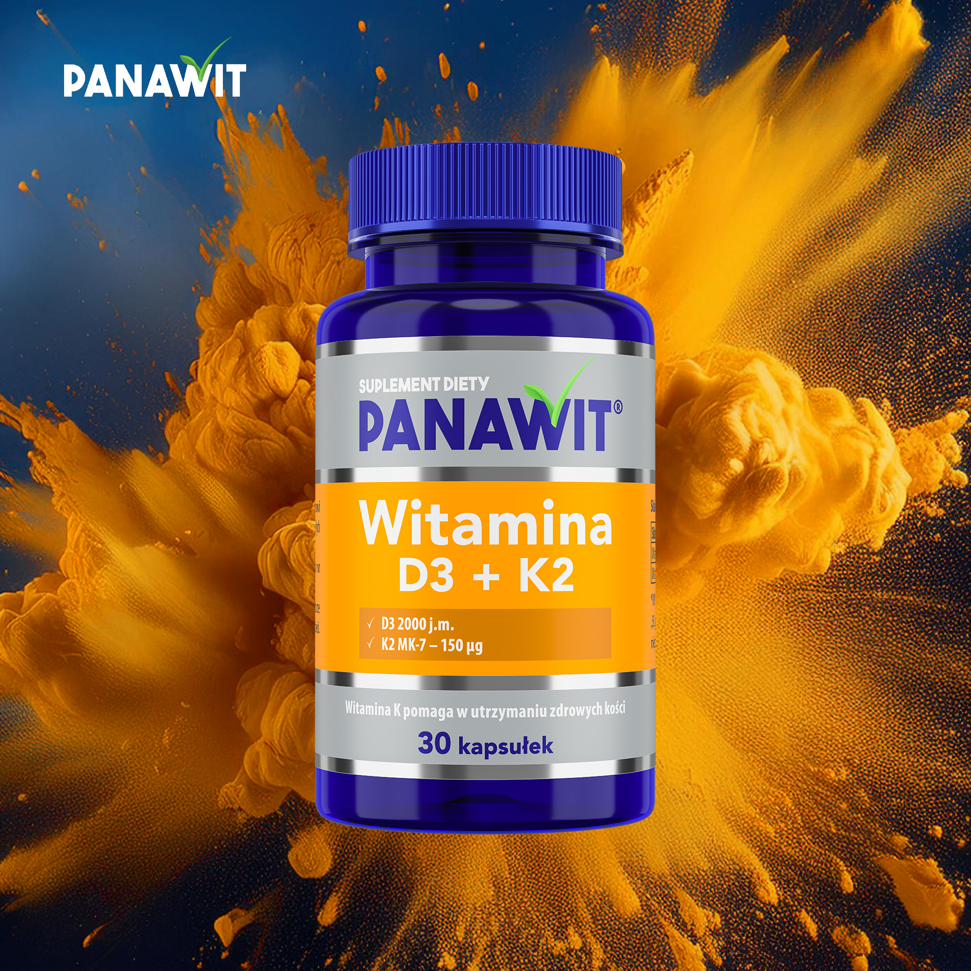 Panawit witamina D3 + K2 30 kapsułek