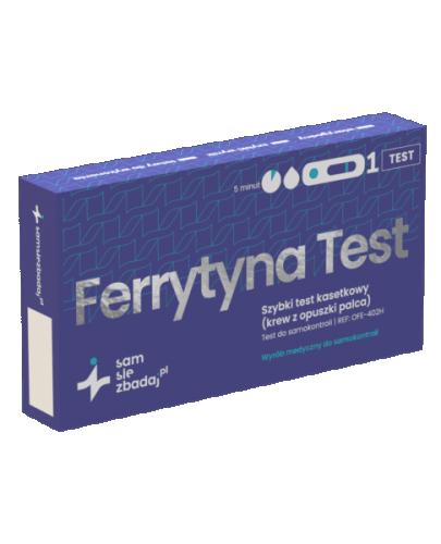 Samsiezbadaj.pl Ferrytyna Test kasetkowy szybki, 1 szt zdjęcie