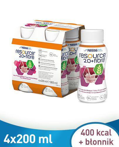 Resource 2.0 + Fibre preparat odżywczy w płynie smak owoców leśnych 4x 200 ml zdjęcie