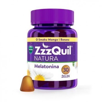 Zzzquil Natura o smaku mango i banana żelki 30 sztuk
