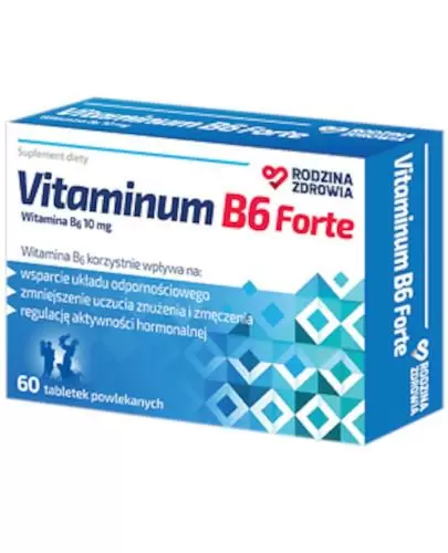 Rodzina Zdrowia Vitaminum B6 Forte 60 tabletek powlekanych zdjęcie