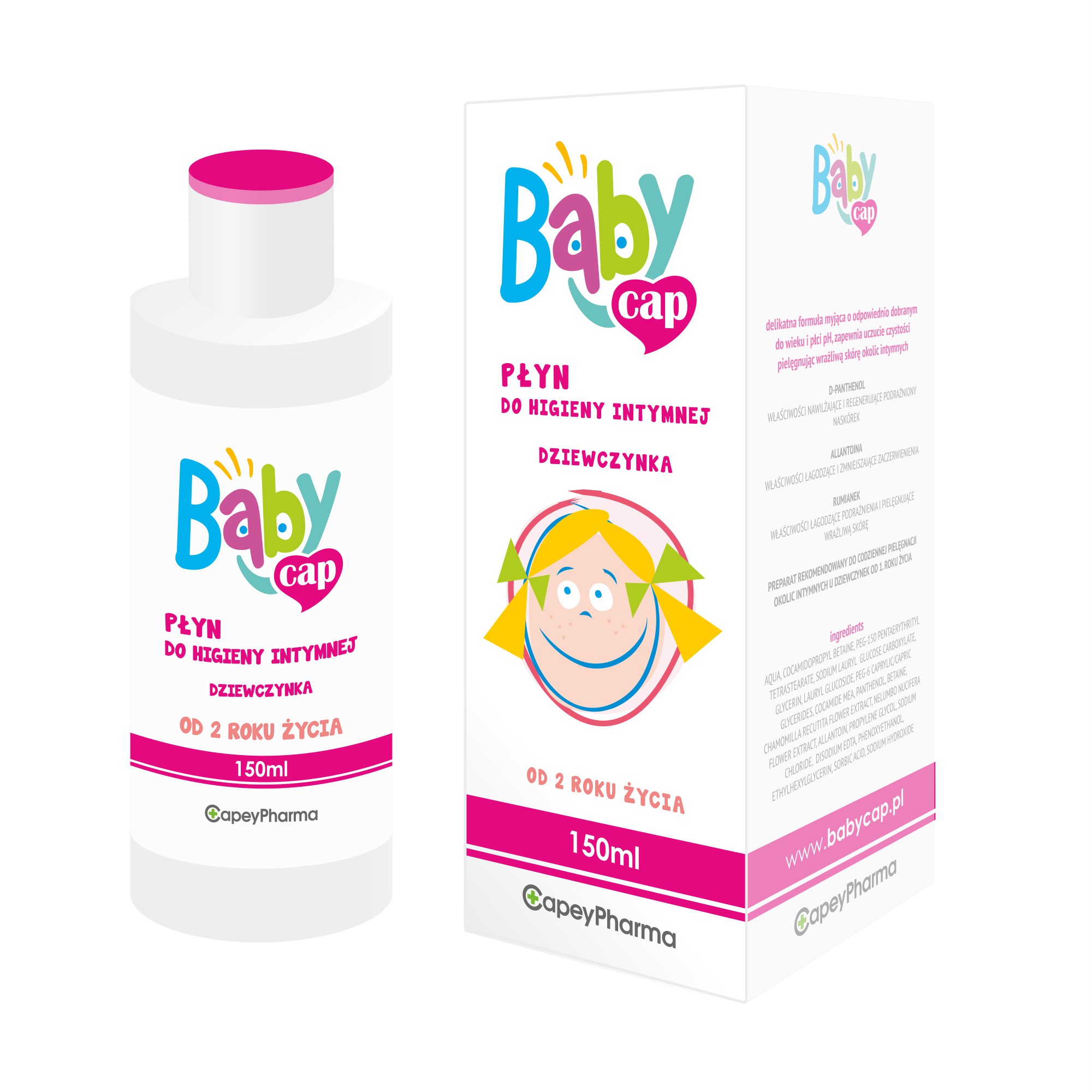 BabyCap płyn do higieny intymnej dla dziewczynki 150 ml zdjęcie