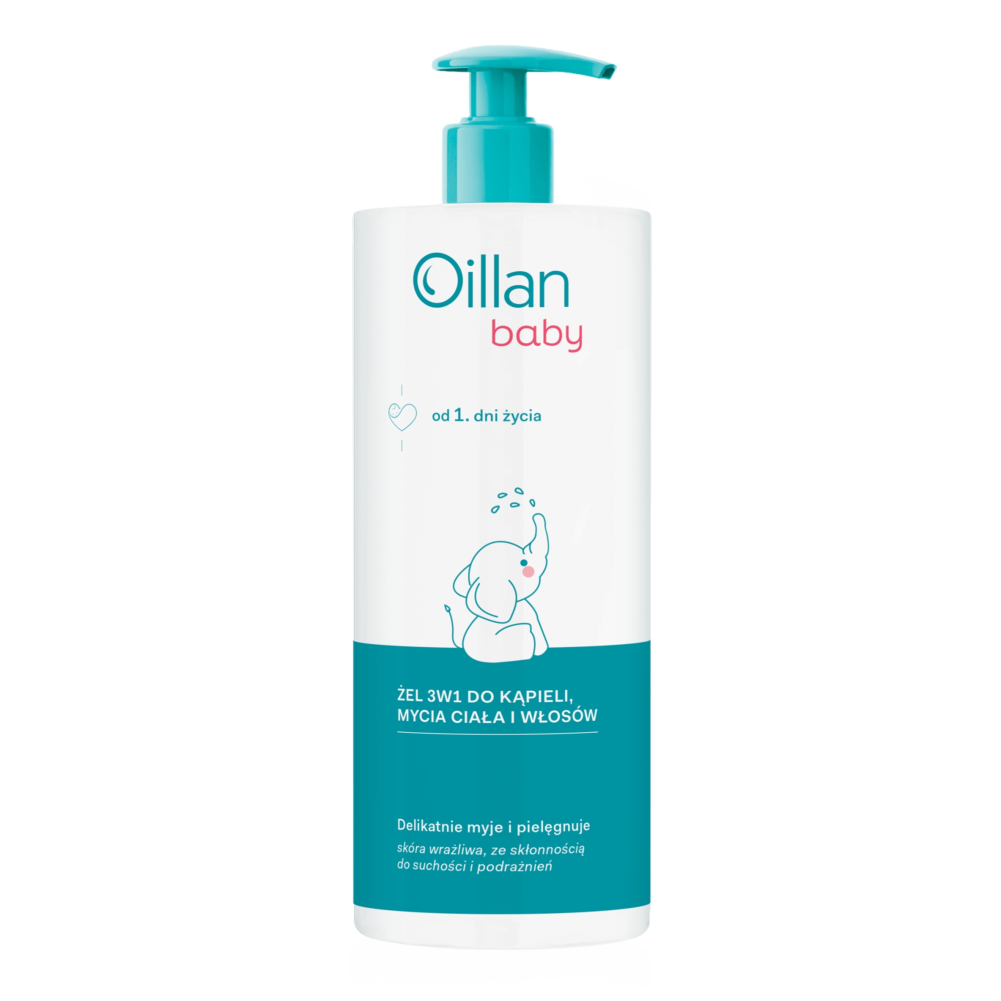 Oillan Baby żel 3w1 do kąpieli, mycia ciała i włosów, 750 ml zdjęcie