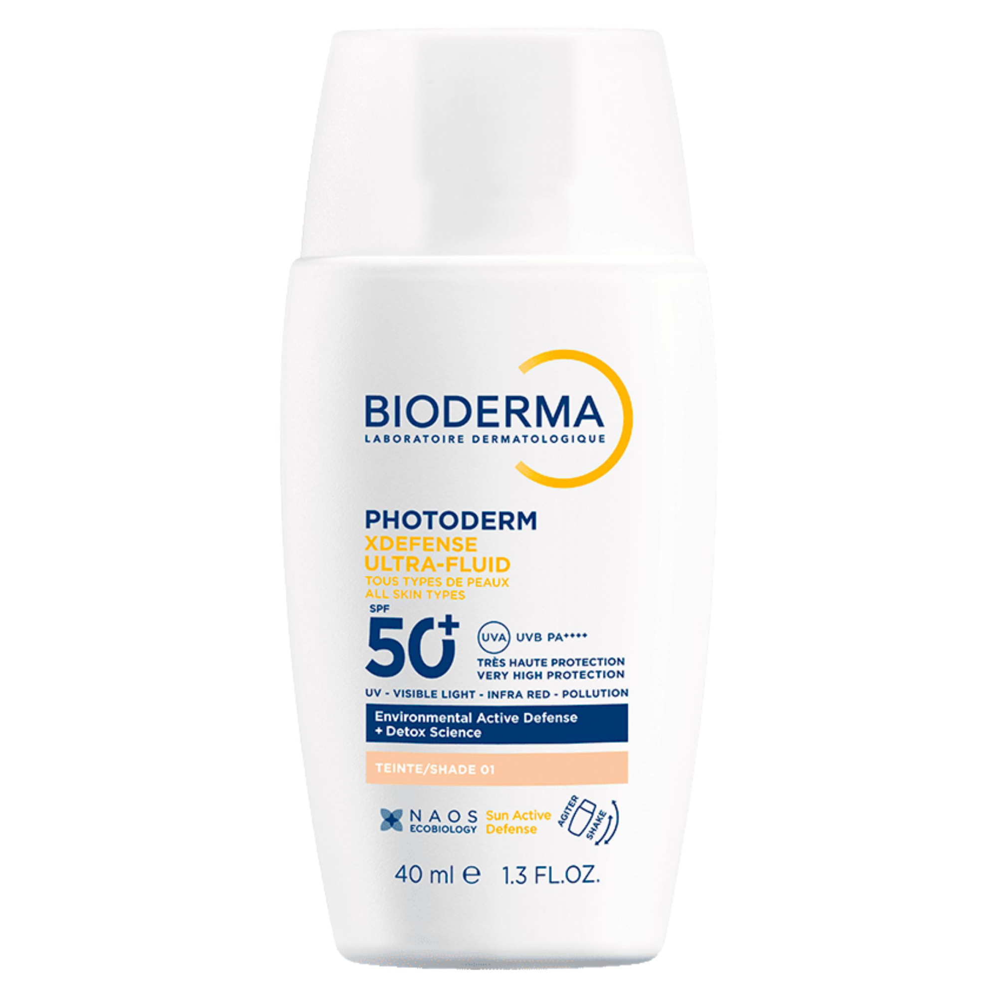 Bioderma Photoderm XDefense Ultra-Fluid, Fluid, Kolor 01, SPF 50+, 40 ml zdjęcie