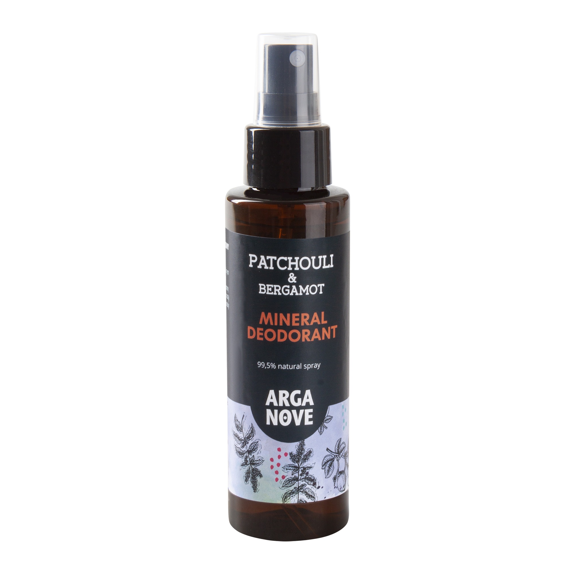 Arganove, Naturalny dezodorant mineralny z olejem arganowym, paczula - bergamotka, 100ml zdjęcie