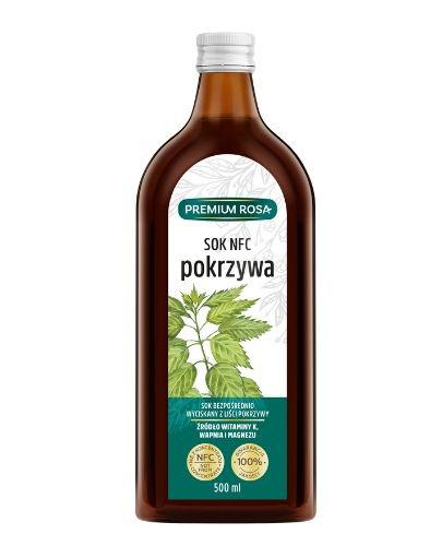 Premium Rosa Pokrzywa Sok wyciskany ze świeżej pokrzywy 100 % - 500 ml - cena, opinie, właściwości zdjęcie