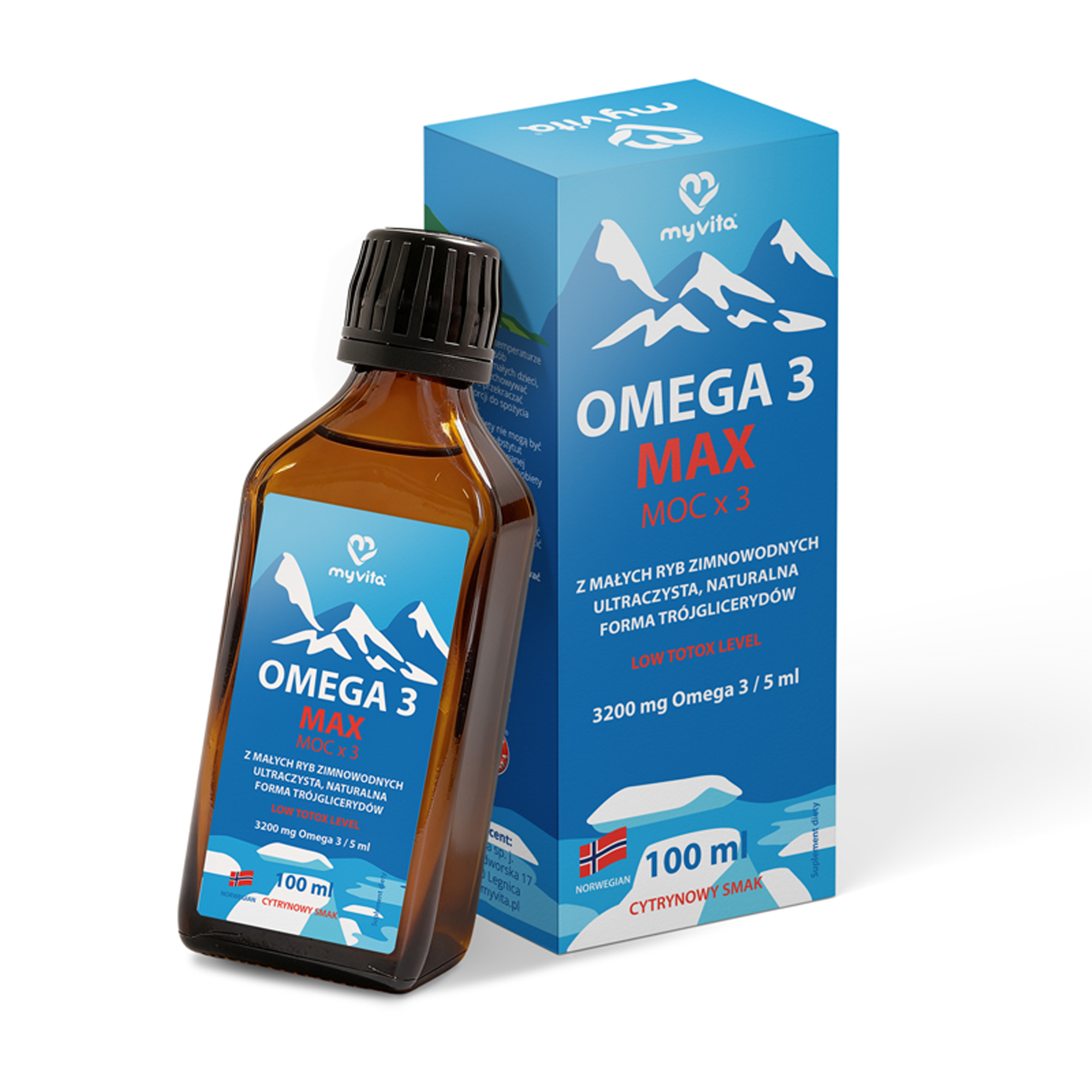 MyVita, Omega 3 Max w płynie, 100 ml zdjęcie