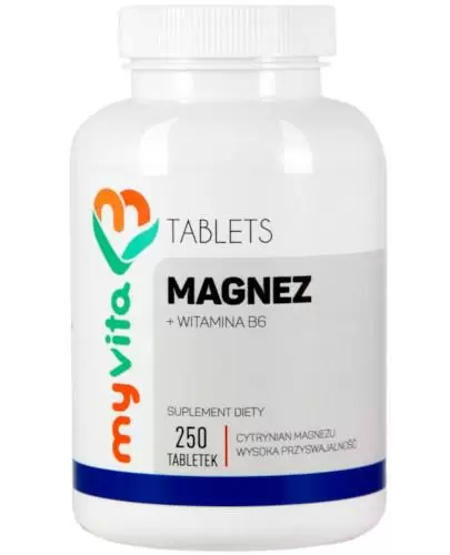 MyVita, Magnez + witamina B6, tabletki, 250 sztuk. zdjęcie