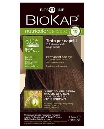 BioKap Nutricolord Delicato Rapid Farba do włosów 6.06 Ciemny Blond - 135 ml - cena, opinie, właściwości zdjęcie