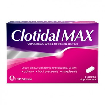 Clotidal Max 500 mg 1 tabletka dopochwowa