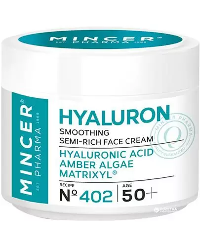 Mincer Pharma Hyaluron N402 wygładzający półtłusty krem do twarzy 50+ 50 ml zdjęcie