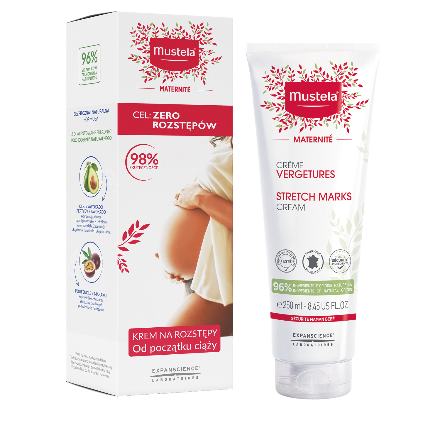 Mustela Maternite, krem na rozstępy 3w1, 250 ml zdjęcie
