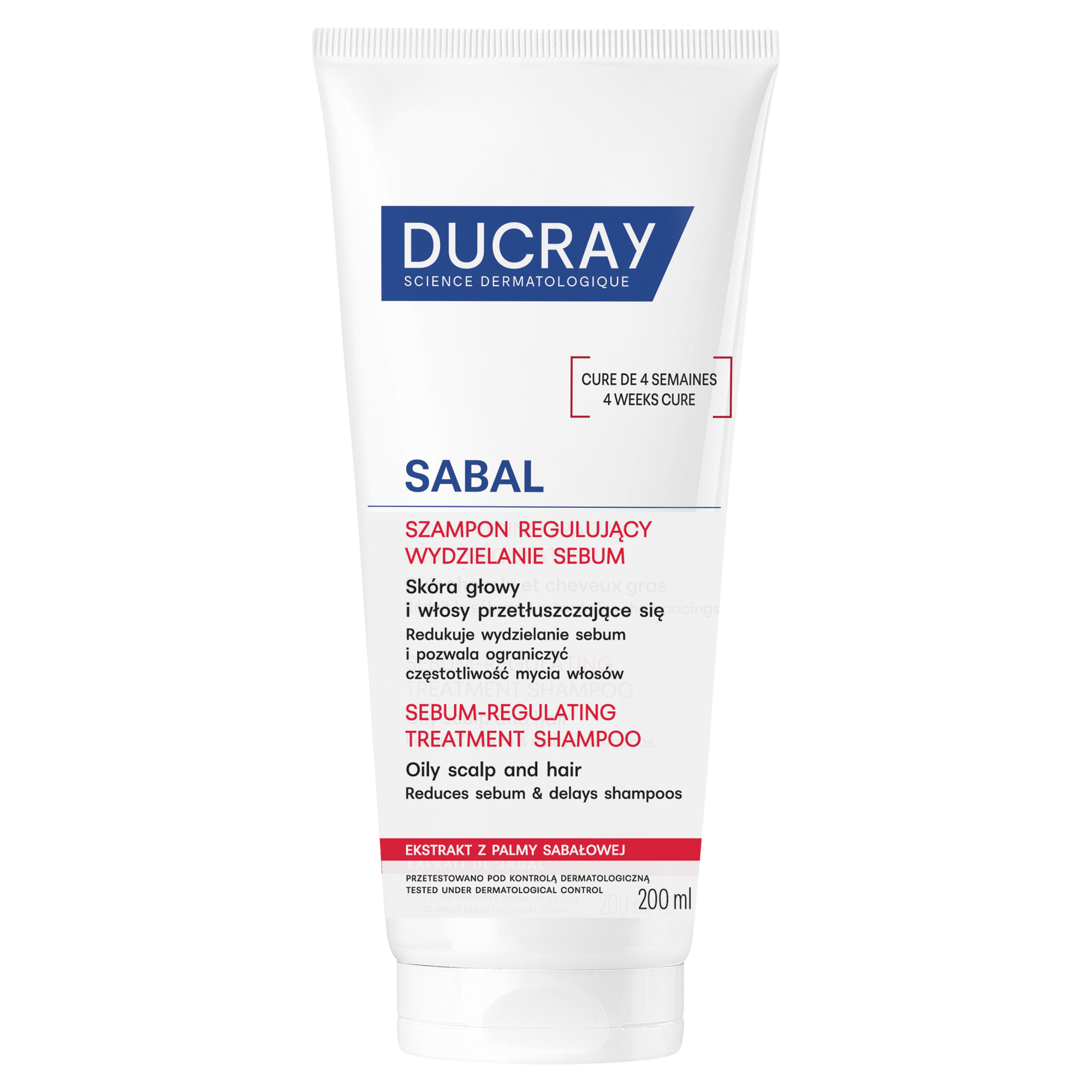 Ducray Sabal, Szampon regulujący wydzielanie sebum, 200 ml zdjęcie