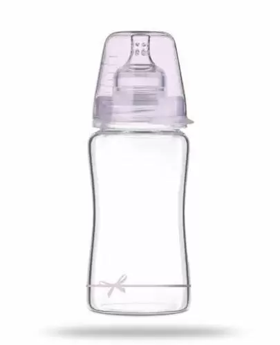 Lovi Diamond Glass Baby Shower 3m+ butelka szklana różowa 250 ml [74/204girl] zdjęcie