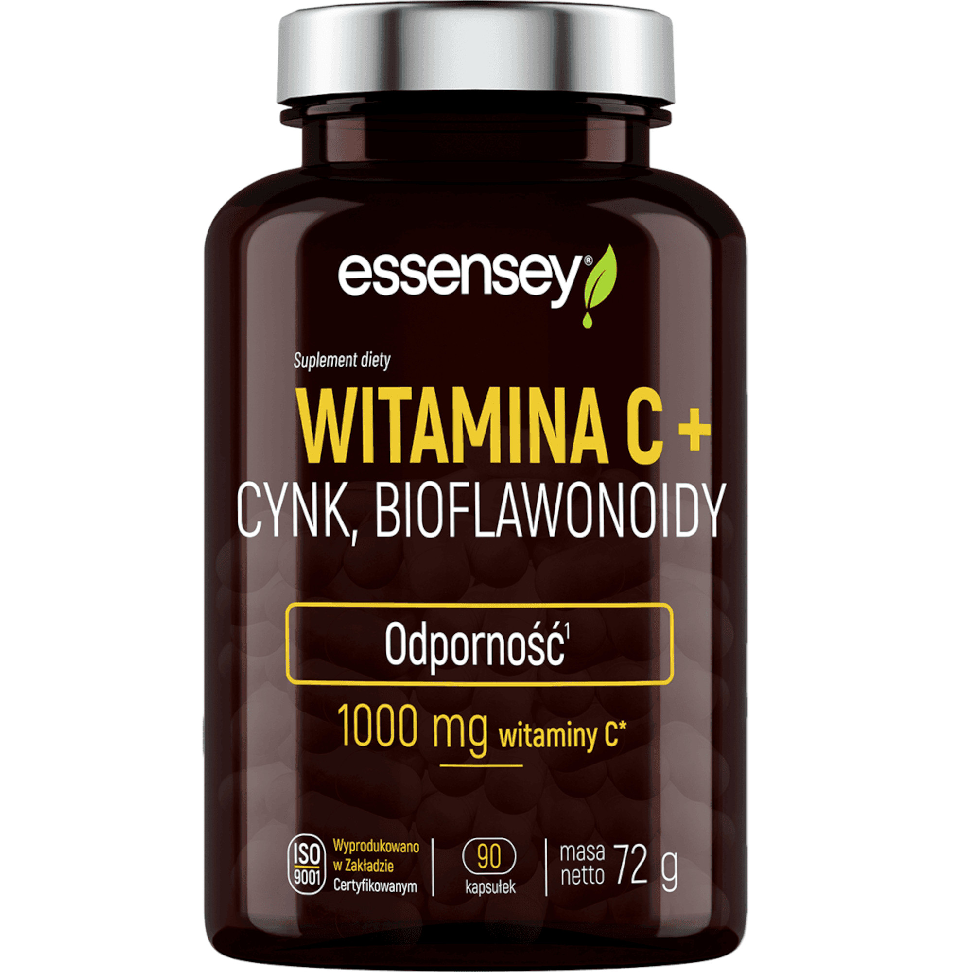 Essensey Witamina C + Cynk, Bioflawonoidy, kapsułki, 90 sztuk zdjęcie