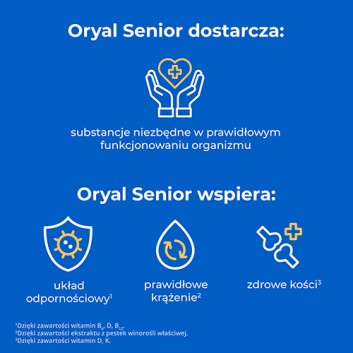 Oryal Senior smak pomarańczowy 20 tabletek musujących
