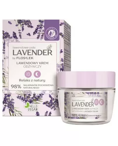 Flos-Lek Lavender Lawendowe Pola lawendowy krem odżywczy na dzień i na noc 50 ml zdjęcie