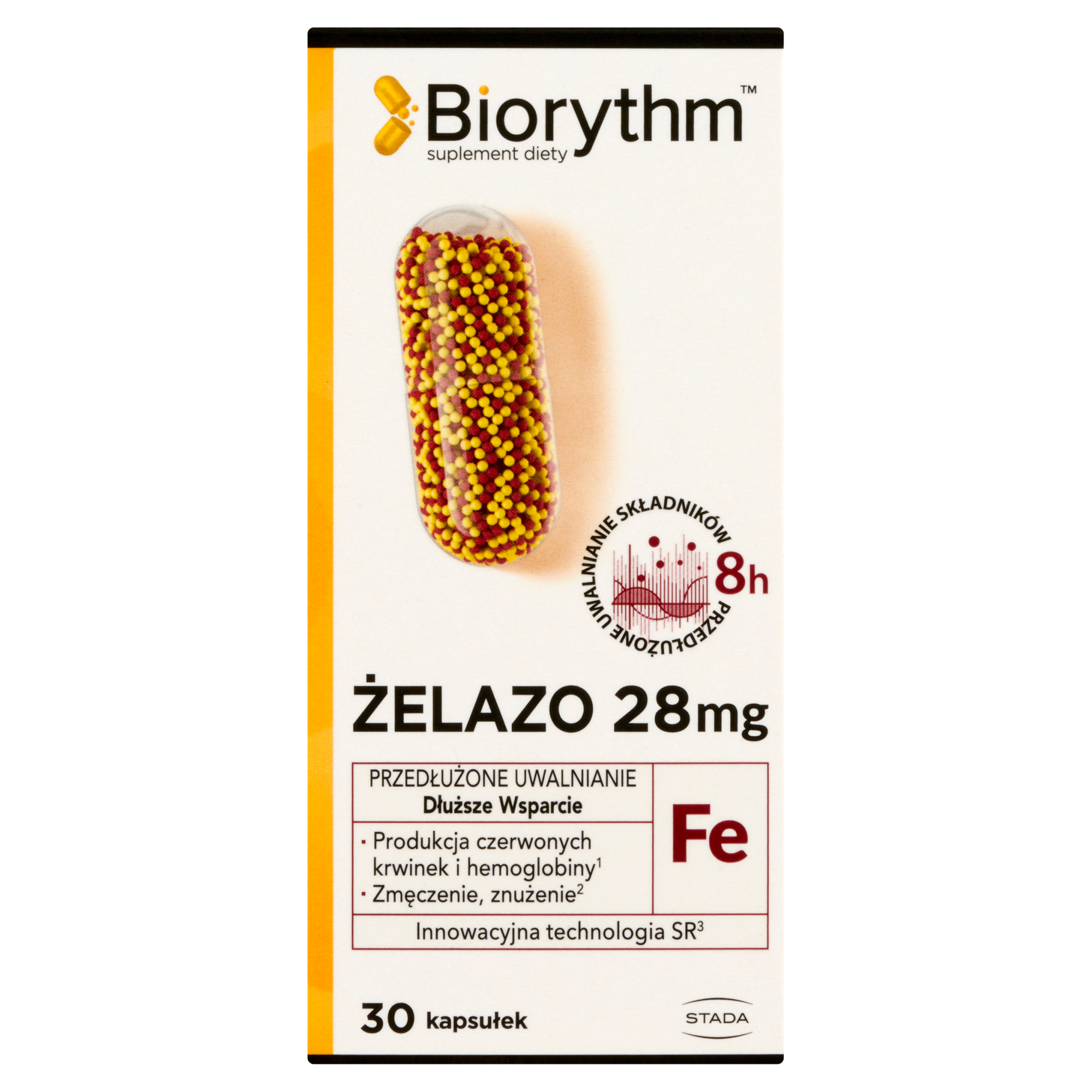 Biorythm Żelazo 28 mg, 30 kapsułek zdjęcie