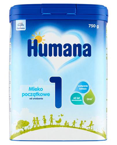 Humana 1 Mleko początkowe od urodzenia, 750 g, cena, opinie, skład zdjęcie