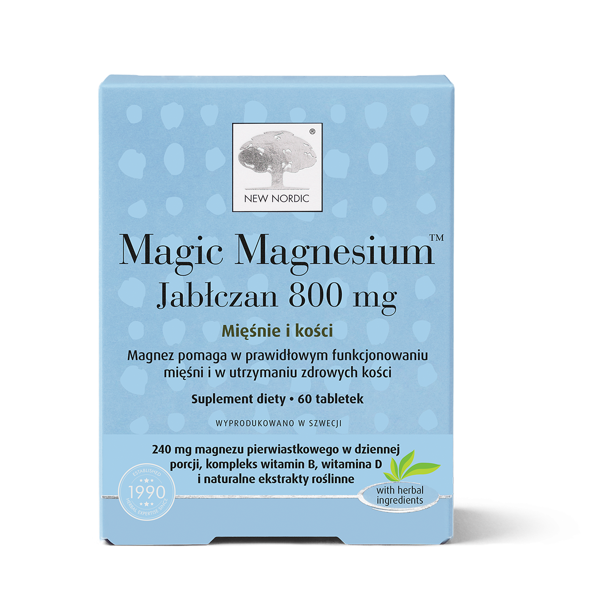 Magic Magnesium Jabłczan 800 mg, 60 tabletek zdjęcie