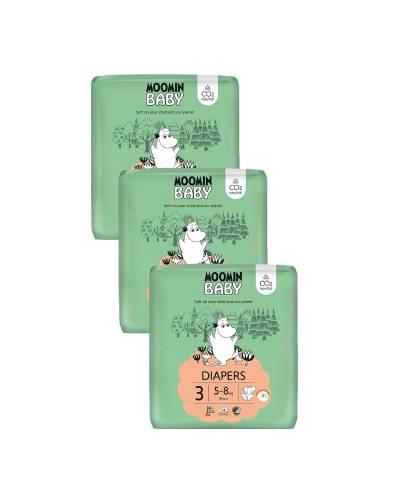 Moomin Baby 3 Midi pieluszki 5-8 kg, 144 sztuki zdjęcie