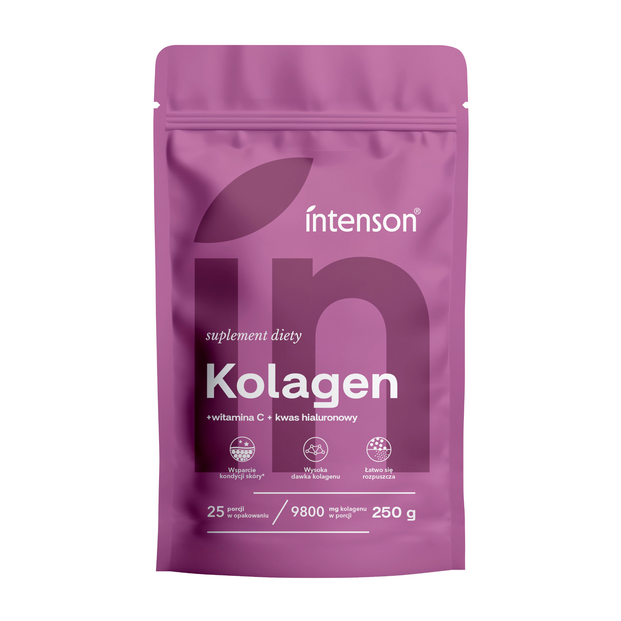 Intenson Kolagen + Witamina C + Kwas hialuronowy, 250 g zdjęcie