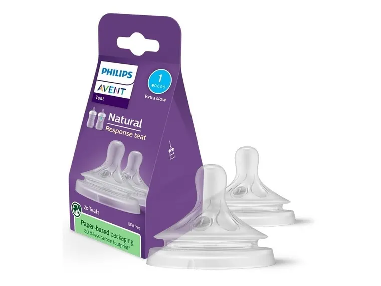 Philips Avent Responsywny Smoczek Natural 0m SCY961/02, 2 sztuki