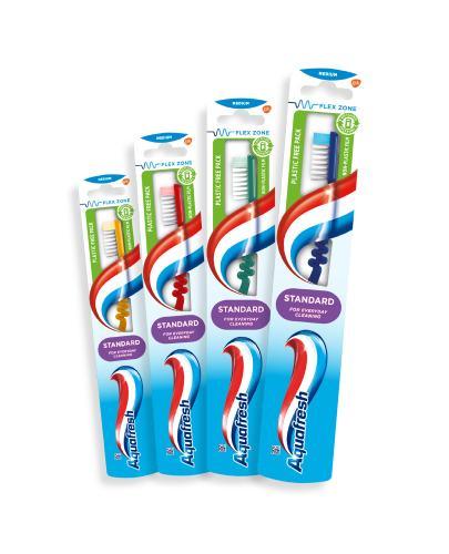 Aquafresh Standard Szczoteczka do zębów medium, 1 sztuka zdjęcie