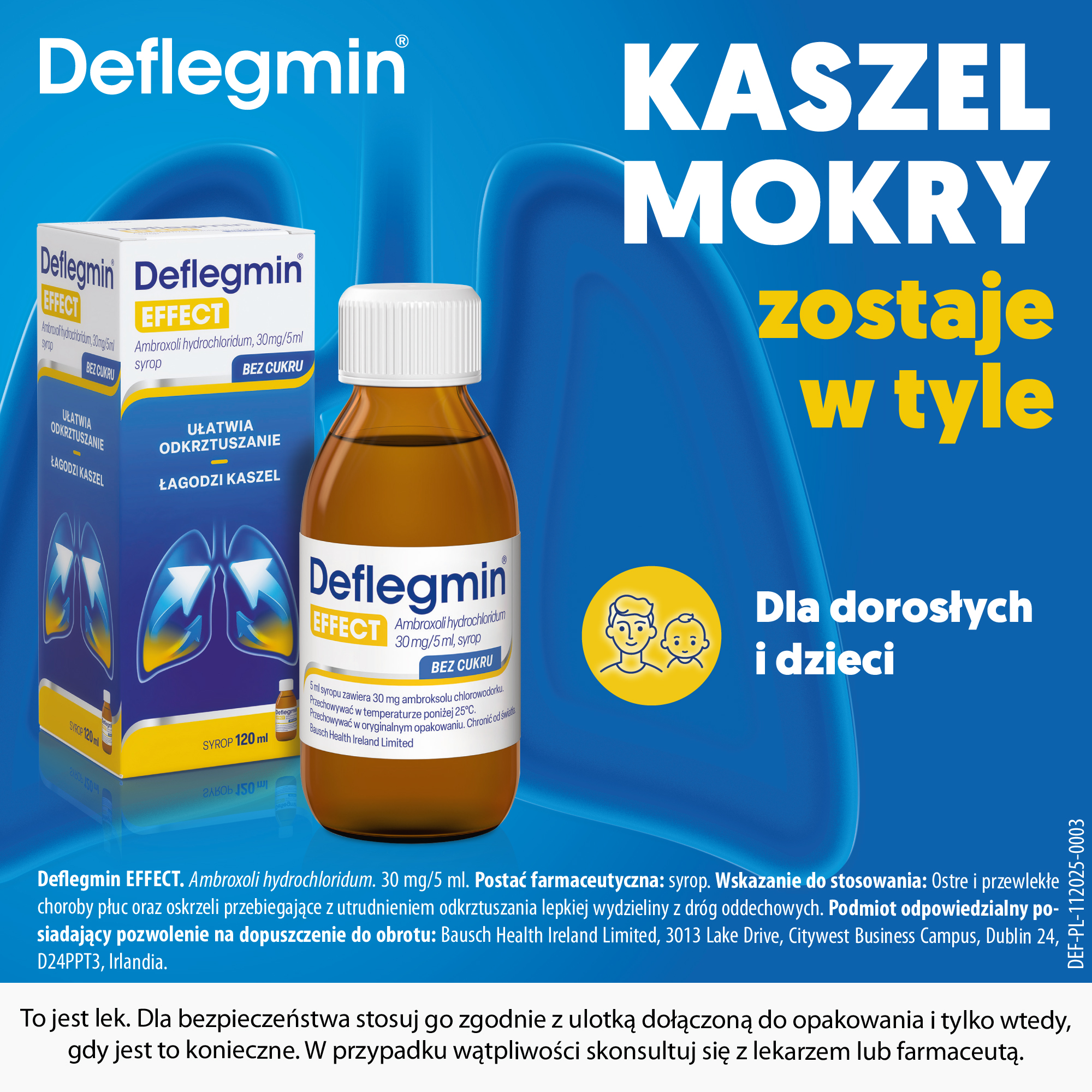 Deflegmin 30 mg/5 ml syrop 120 ml