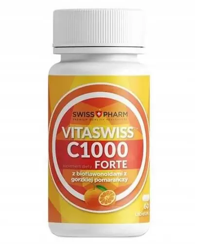 Swiss + Pharm Vitaswiss C 1000 Forte, 60 tabl. zdjęcie