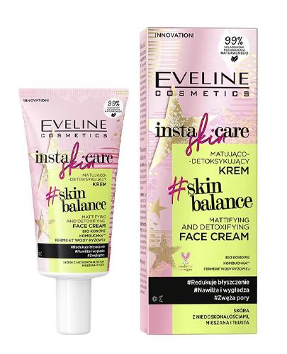 Eveline Cosmetics Insta Skin Care Matująco-detoksykujący krem na dzień i na noc, 50 ml, cena wskazania, właściwości zdjęcie