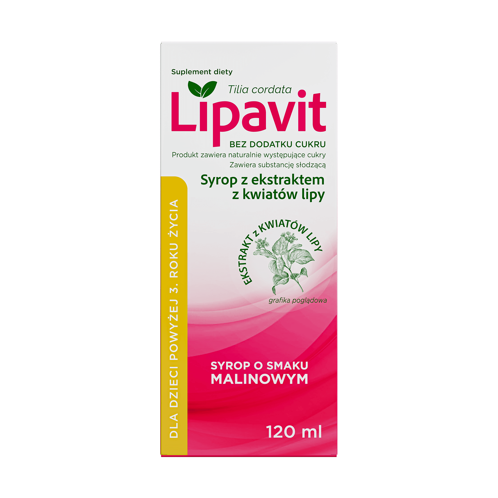 Lipavit Syrop z ekstraktem z kwiatów lipy, 120 ml zdjęcie