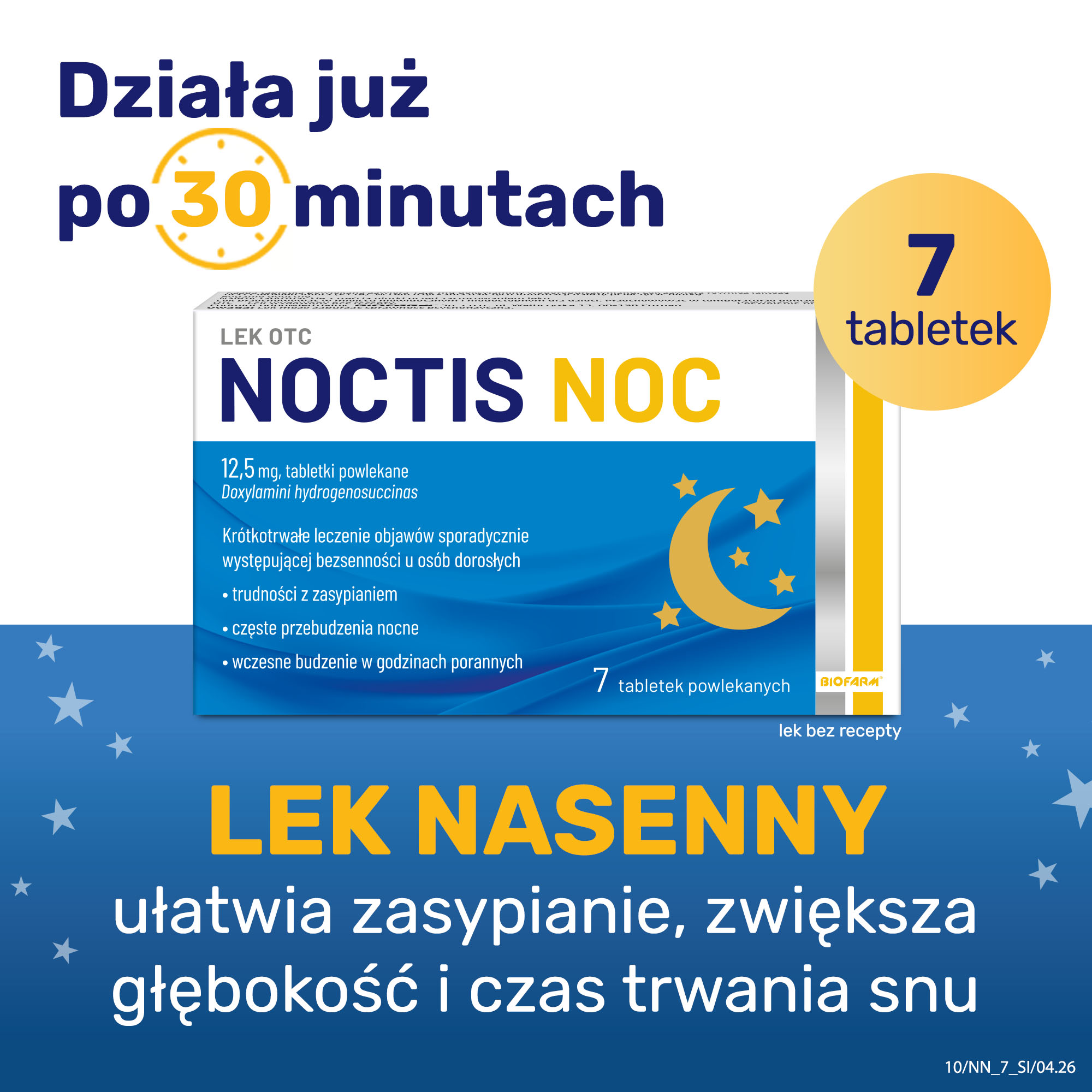 Noctis Noc 12,5 mg, tabletki, 7 sztuk