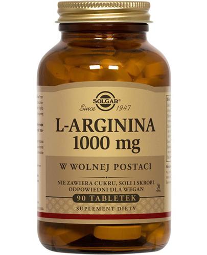 SOLGAR L-ARGININA 1000 mg, 90 tabletek zdjęcie