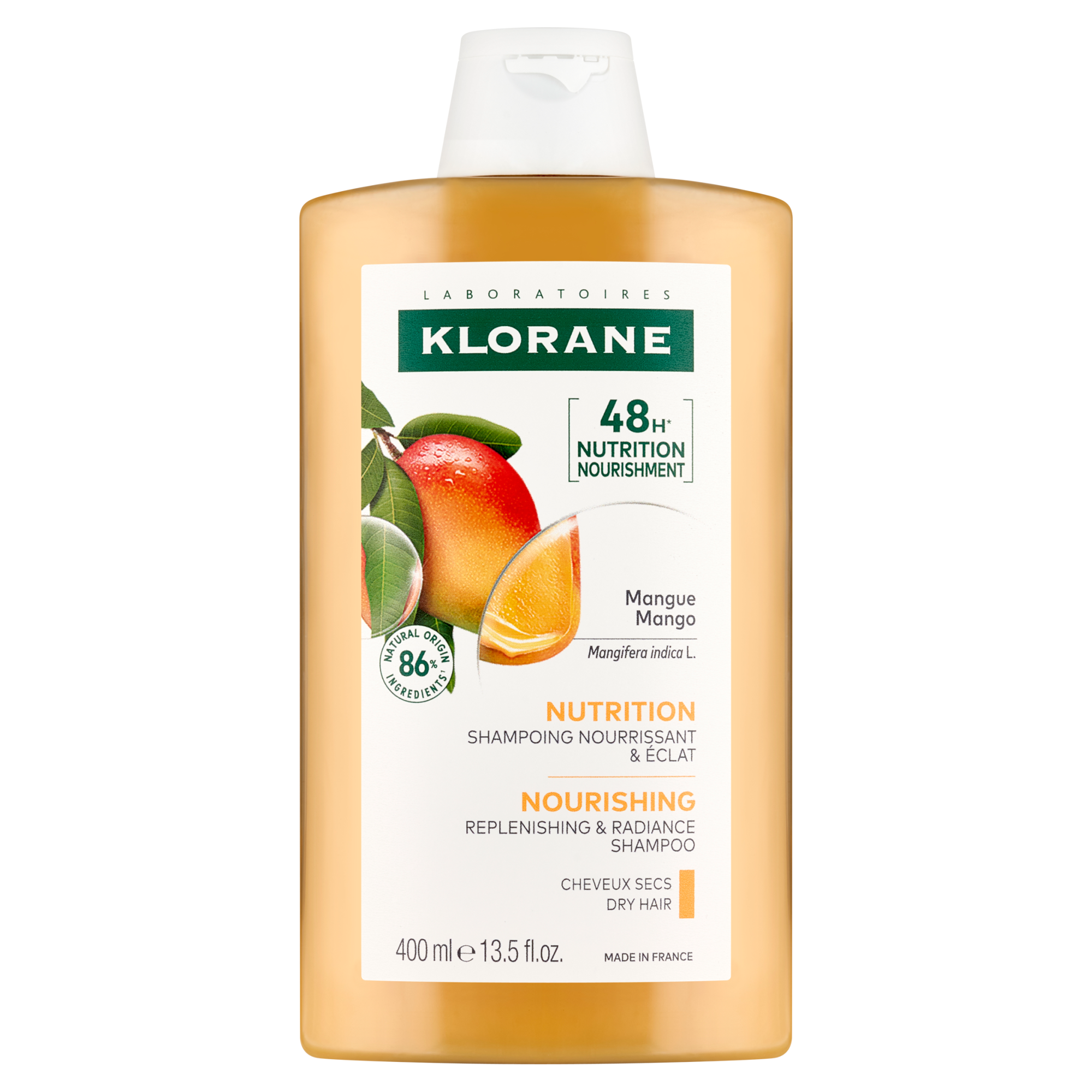 Klorane Szampon z mango Odżywienie - włosy suche, 400 ml, cena, opinie, właściwości zdjęcie