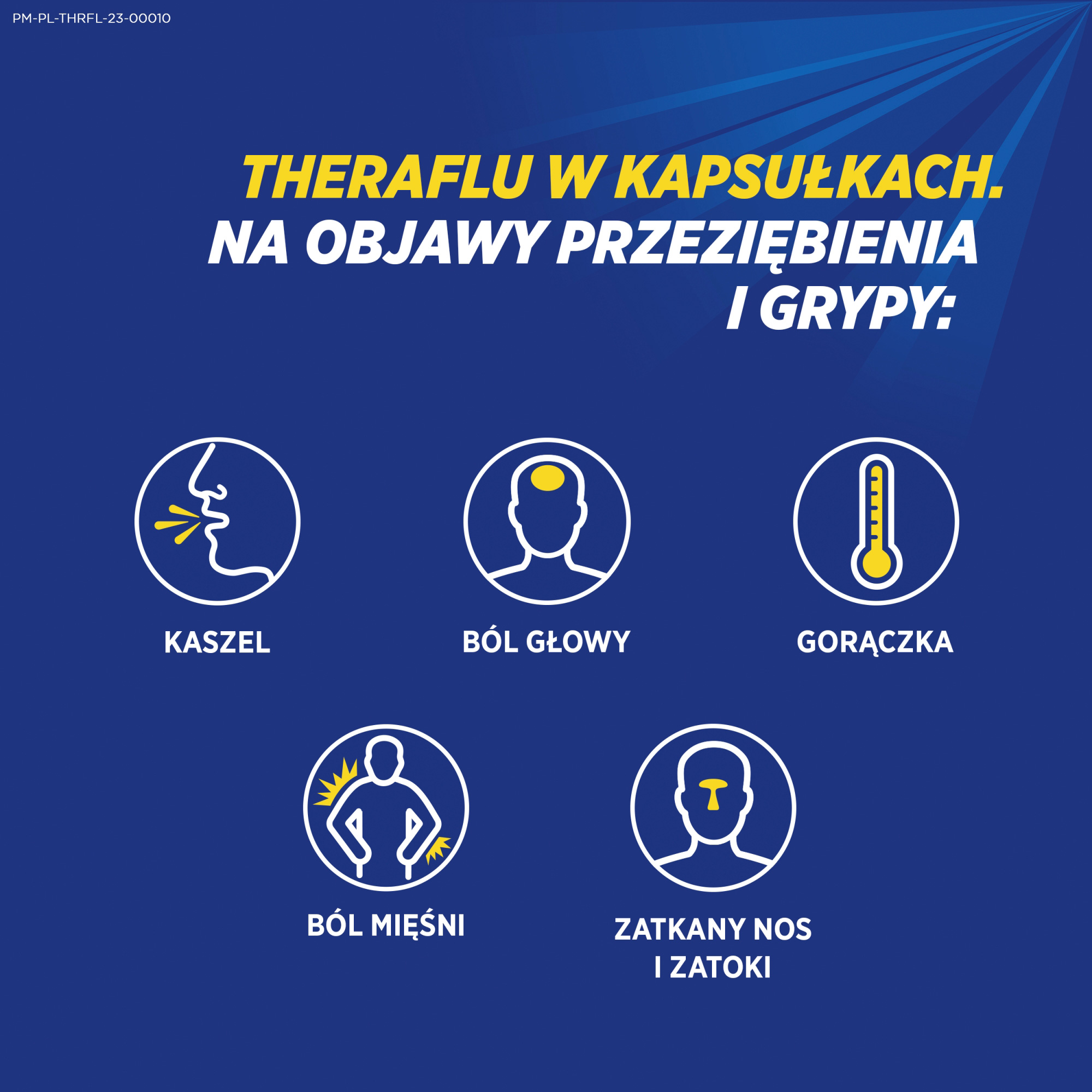 Theraflu Total Grip (500 mg + 6,1 mg + 100 mg), kapsułki twarde, 16 sztuk