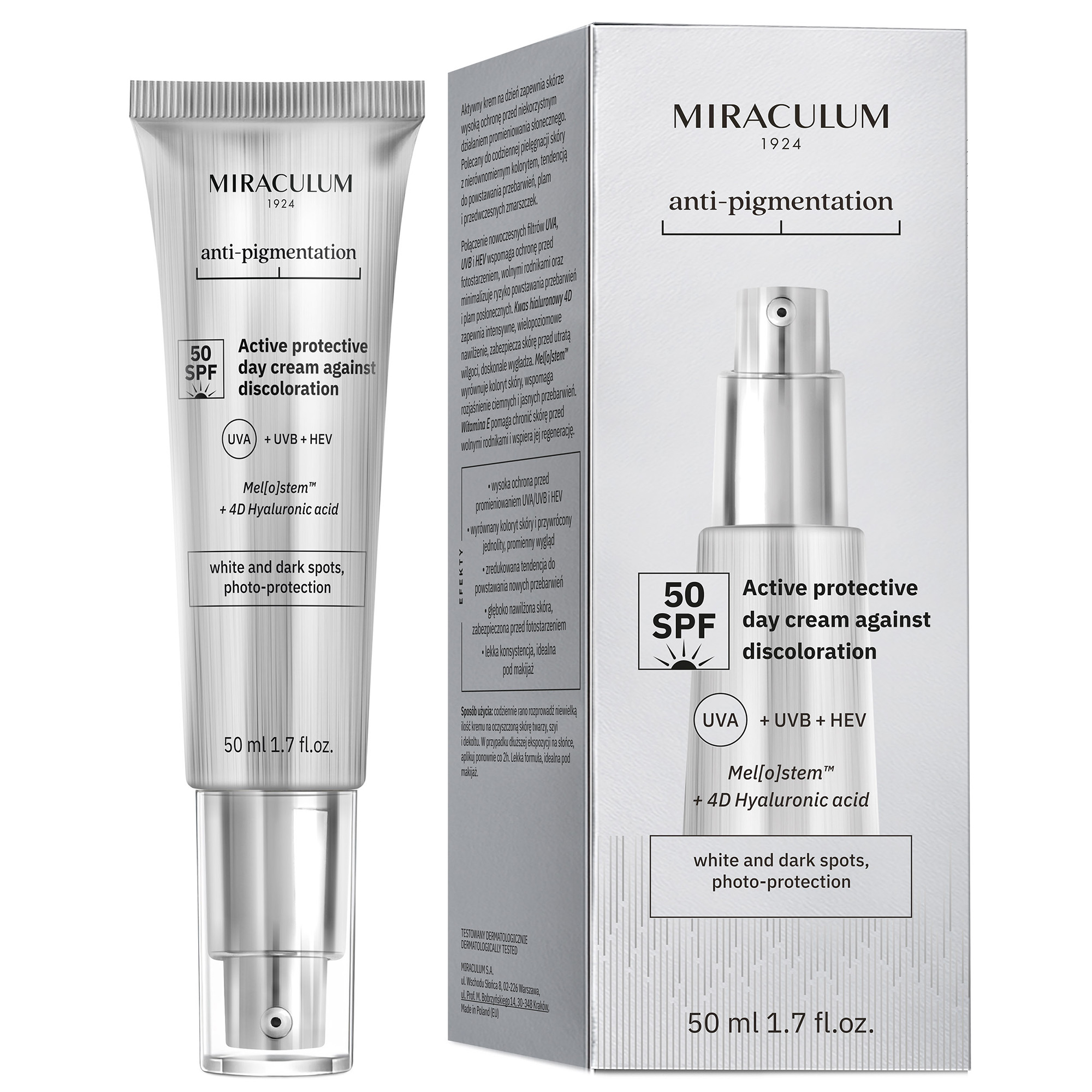 Miraculum Anti-Pigmentation krem na dzień przeciw przebarwieniom SPF 50, 50 ml zdjęcie