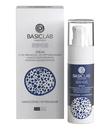 Basiclab Esteticus serum z 15% trehalozą, peptydem 10% i kwasem hialuronowym, 30 ml zdjęcie