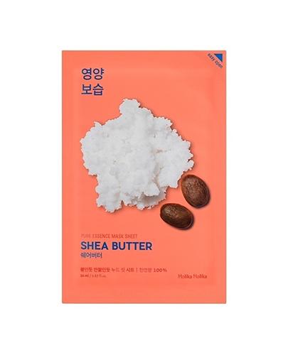 HOLIKA HOLIKA Pure Essence Mask Sheet SHEA BUTTER maseczka na bawełnianej płachcie - 1 szt. - spłycenie zmarszczek - cena, właściwości, opinie zdjęcie