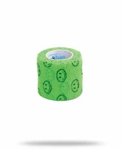 Stokban bandaż elastyczny samoprzylepny zielony uśmiech 10cm x 4,5m 1 sztuka zdjęcie