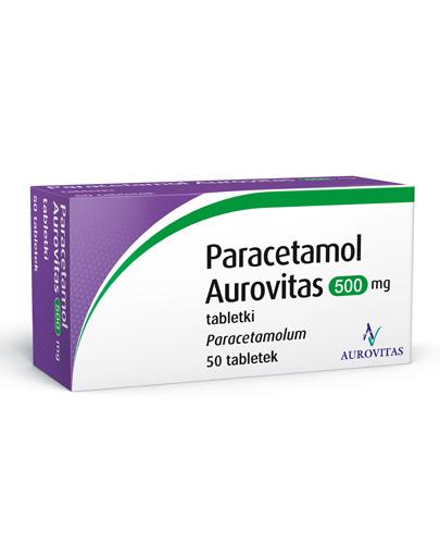 Paracetamol Aurovitas 500 mg 50 tabletek zdjęcie