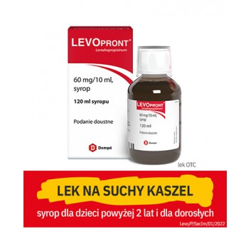 Levopront, 60 mg/10 ml, syrop, 120 ml