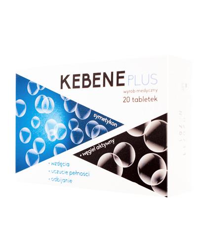 KEBENE PLUS symetykon + węgiel aktywny - 20 tabl. zdjęcie