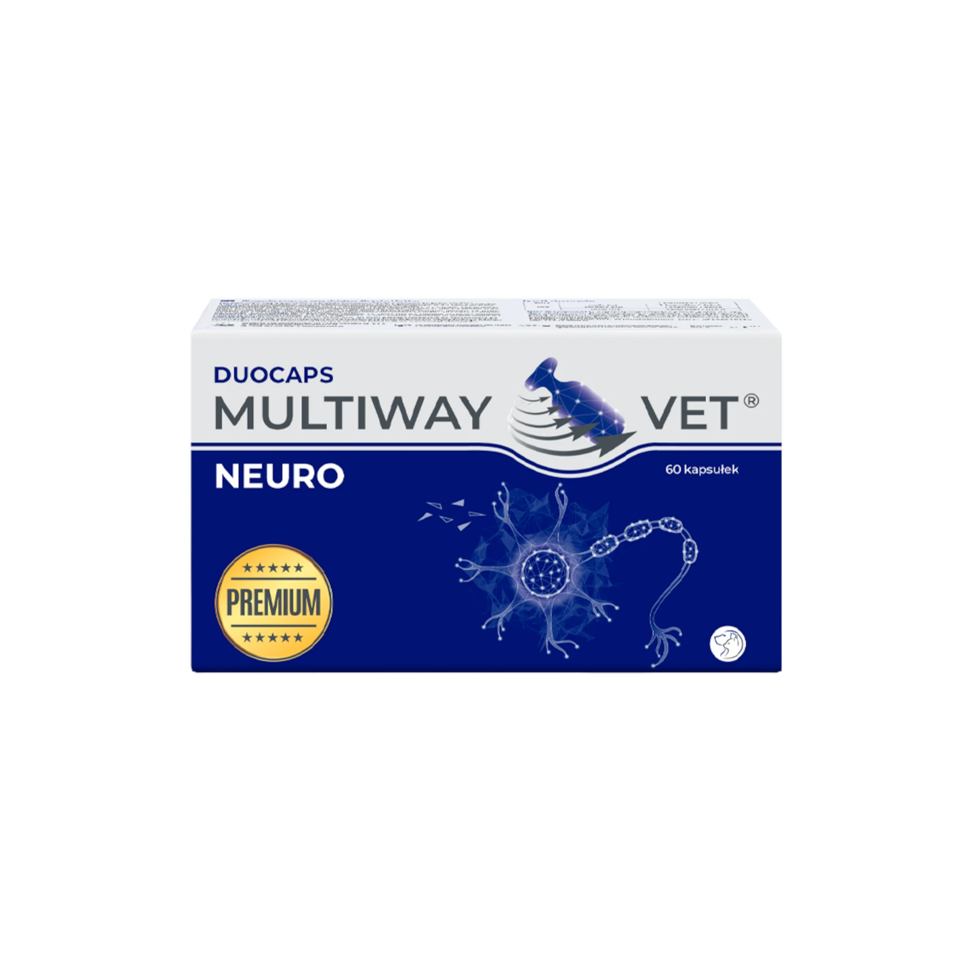 Multiway Vet Duocaps Neuro wspiera układ nerwowego psa i kota, 60 kapsułek twist-off  zdjęcie
