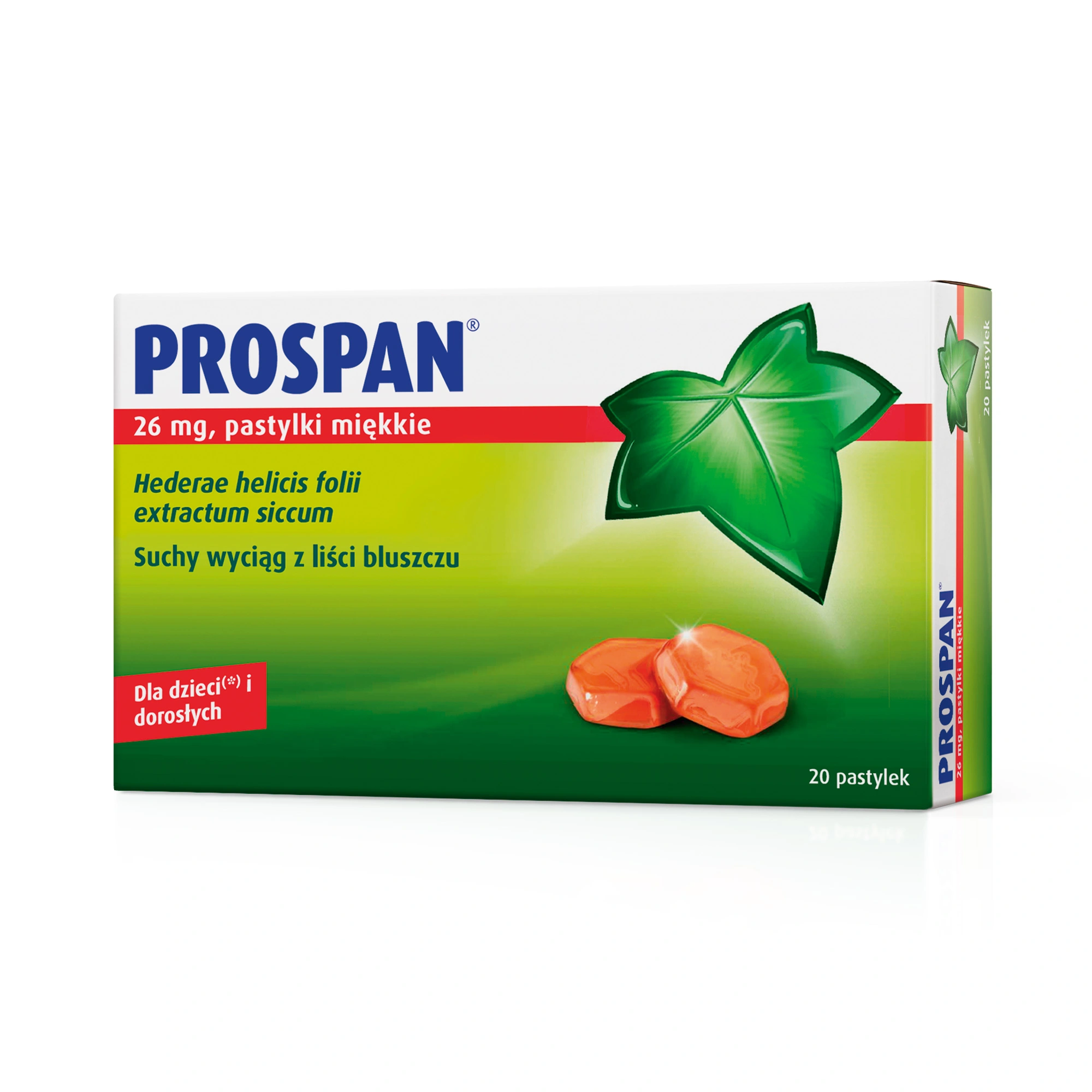 Prospan 26 mg pastylki miękkie 20 sztuk zdjęcie